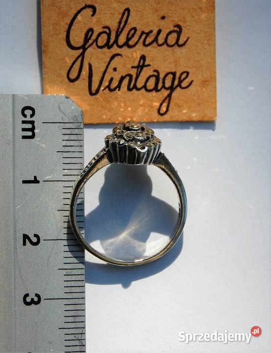 Stary pierścionek markiza markasyty srebro 925 Pierścionki Lublin