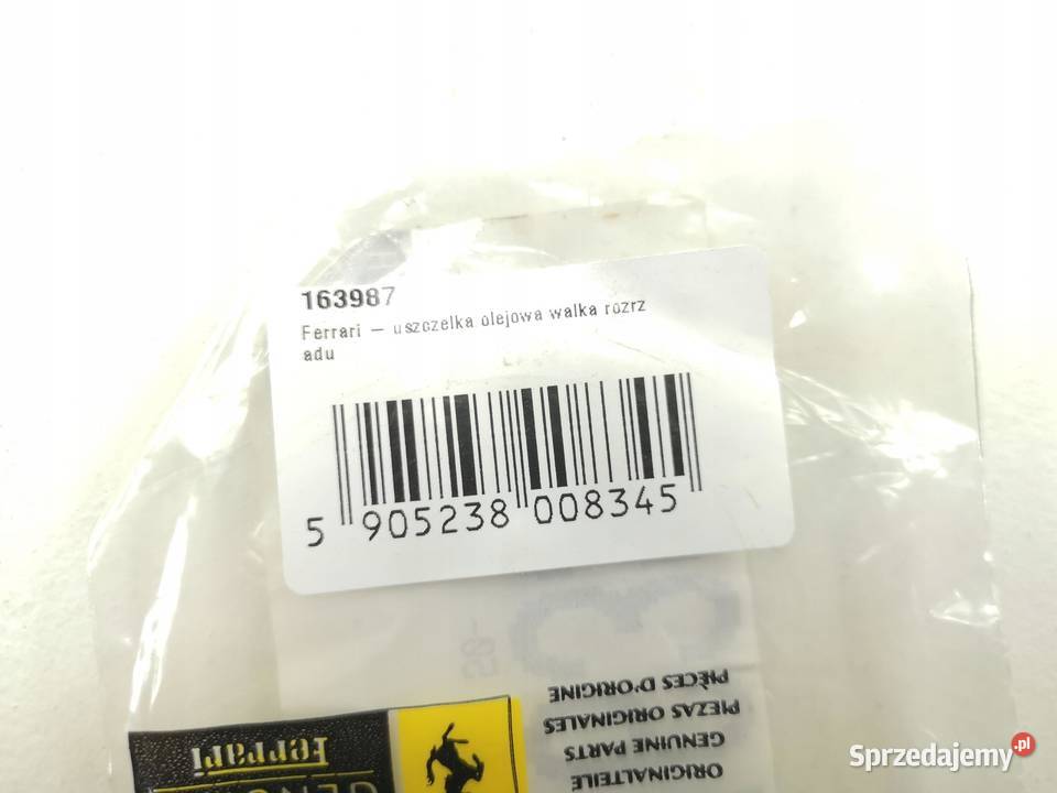 USZCZELNIACZ WAŁKA ROZRZĄDU FERRARI F355 27 52 Części samochodowe