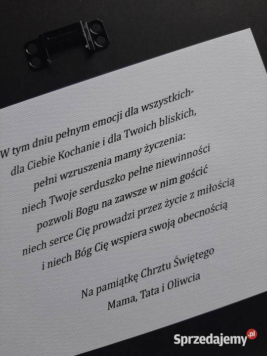 Pamiątka Chrztu 3D Wilkowice