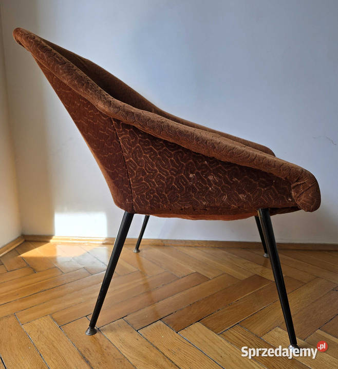 Fotel EWA PRL muszelka lata 60 klubowy vintage małopolskie Kraków