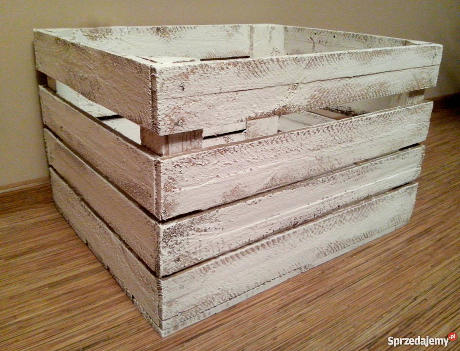 Skrzynka Skrzynki Przecierana Drewniana Grudziądz