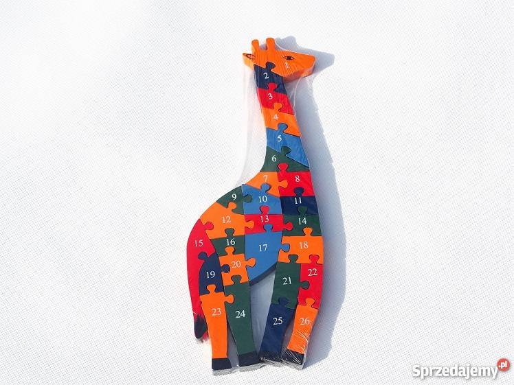 PUZZLE drewniane edukacyjne Różne wzory Śleszowice