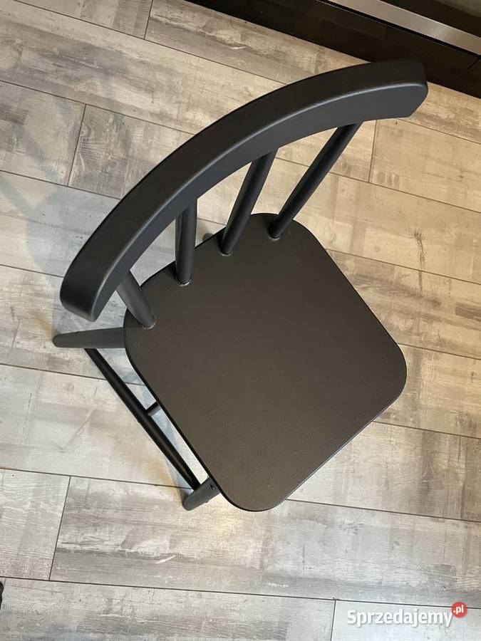 Krzesło dziecięca Agam IKEA czarne Kraków
