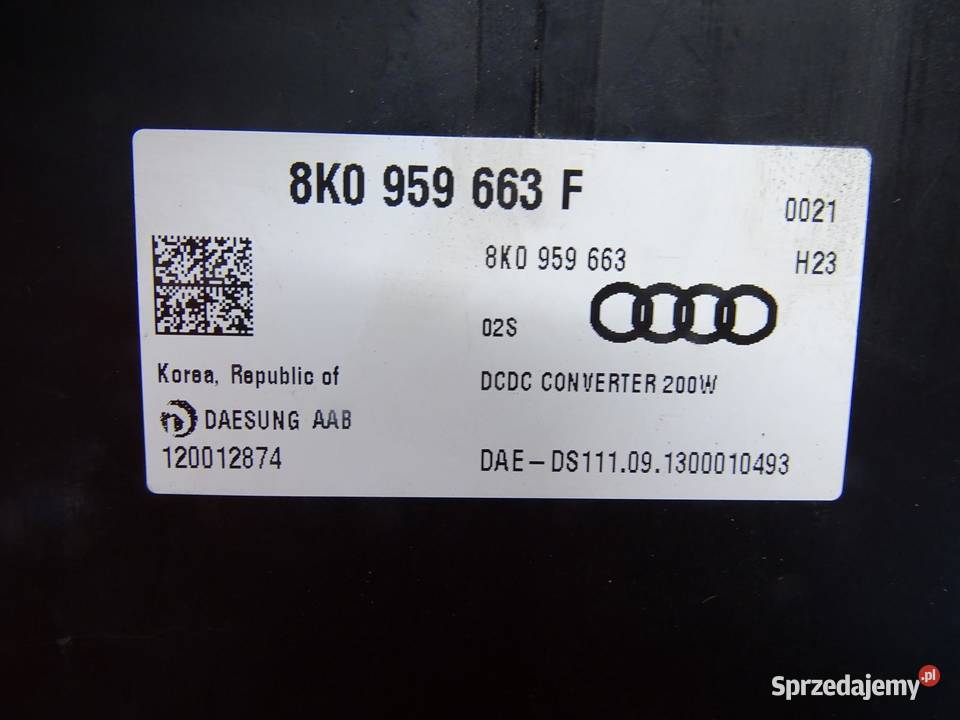 MODUŁ STEROWNIK STABILIZACJI NAPIĘCIA 8K0959663F Komputery małopolskie sprzedam