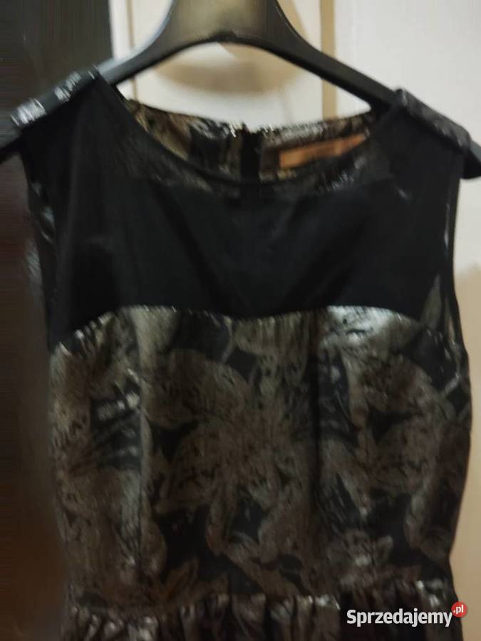 Sukienka wizytowa dekold z siateczki z tyłu na Lidzbark Warmiński