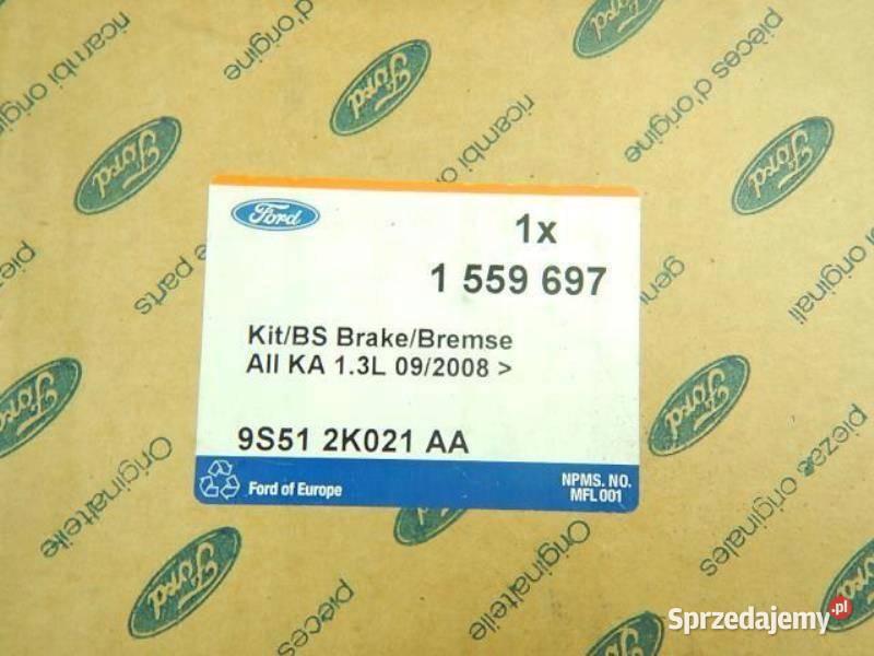 KLOCKI HAMULCOWE PRZÓD FORD KA 0816 ORYGINAŁ