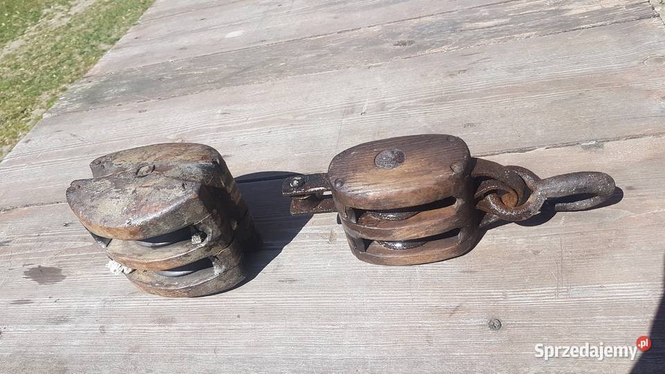 koło sterowe sprzed 1945r2 bloczki Białogard sprzedam