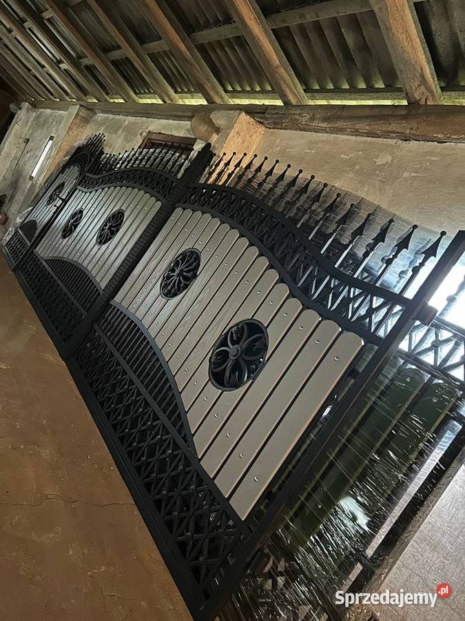 Brama Wjazdowa Dwuskrzydłowa Kuta Pręt Pełny Pozostałe Ruda