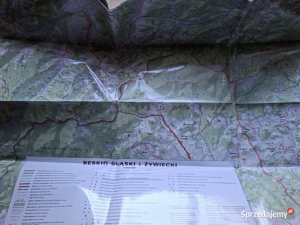 Beskid Śląski i Żywiecki mapa turystyczna 150 Rok wydania 2014 Kraków sprzedam