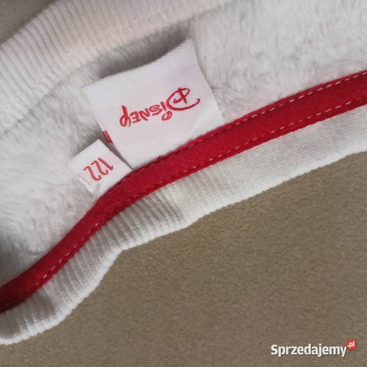 Biała bluza polarowa Disney 122 Myszka Minnie wielkopolskie Weronikopole sprzedam