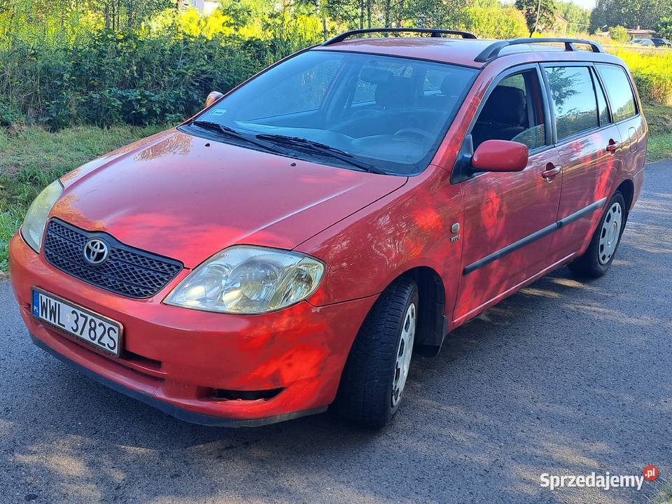 Sprzedam ładną Toyota corolla 14 benzyna 2004r 1399cm3 mazowieckie Żyrardów