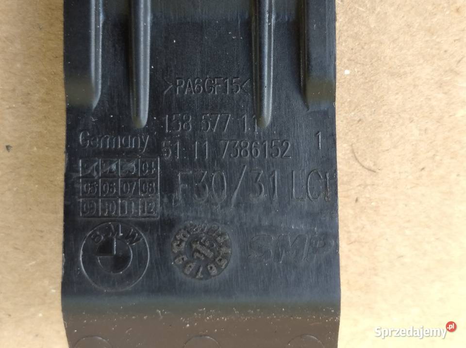 BMW F30 F31 LCI lift ślizg mocowanie kratki Jarocin