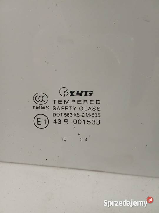 Szyba Boczna Prawa Przednia Fiat Bravo 95