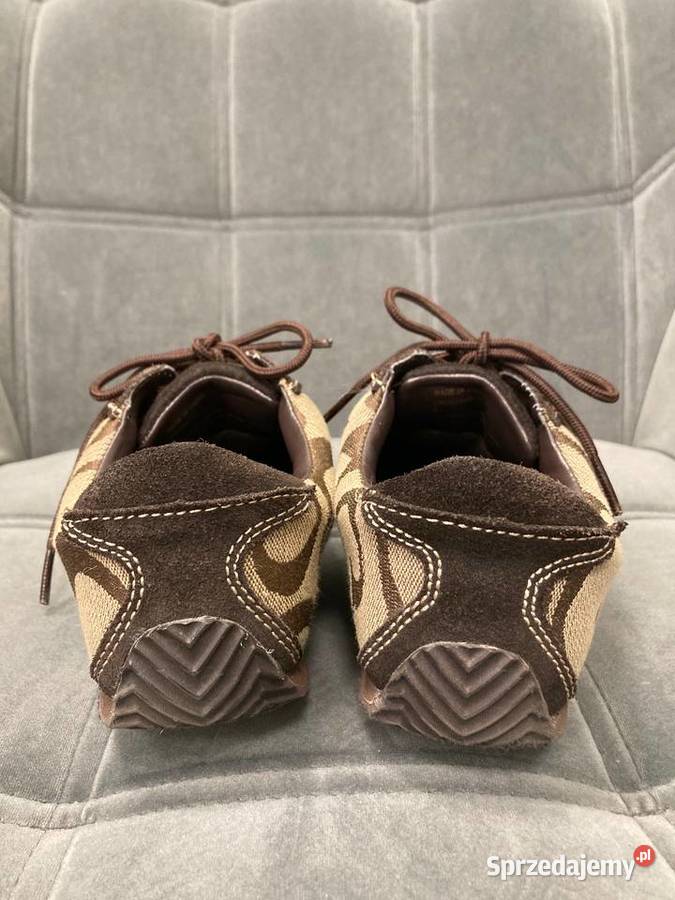 Trampki buty damskie Guess logowane brąz nowe 39 Nisko