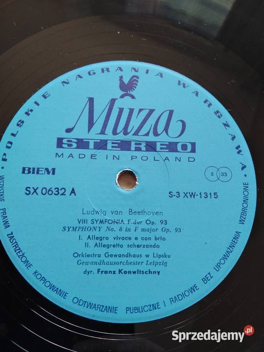 Płyta Winylowa Bethoven VIII Symfonia Wałbrzych