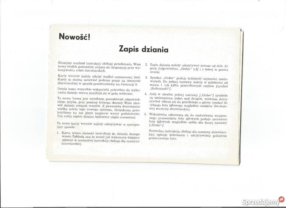 Instrukcja obsługi do maszyny VERITAS 360 Łódź