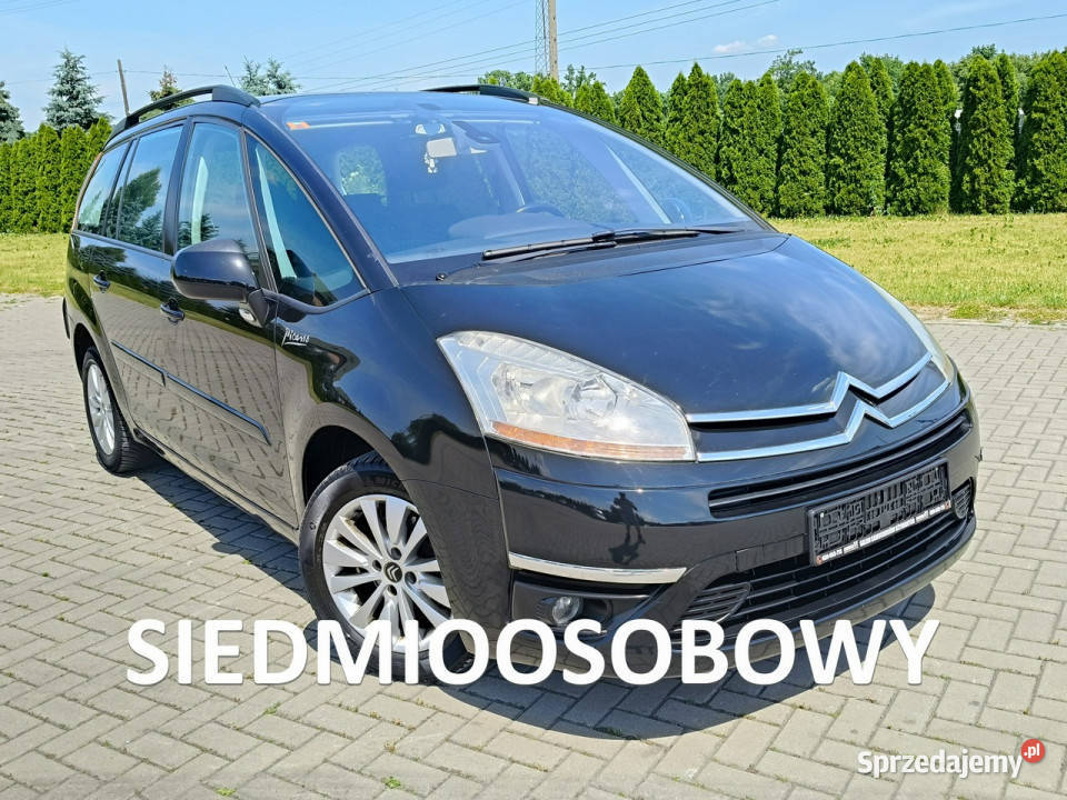 Citroen C4 Grand Picasso 18BENZ 7 FoteliKlimatr czarny C4 Grand Picasso Kutno sprzedam