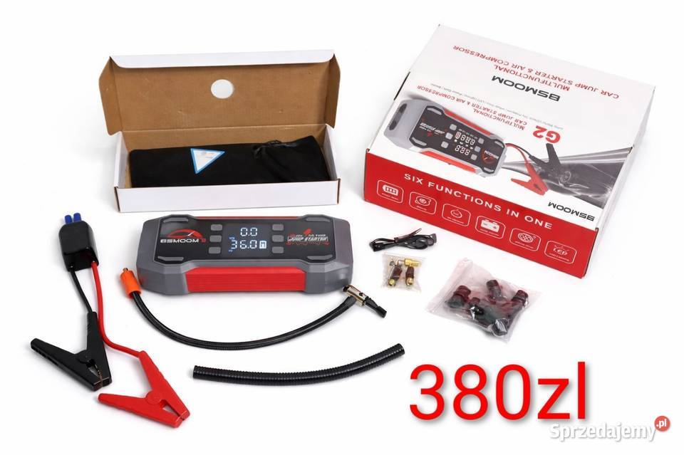 Booster jump starter powerbank latarka kompresor Masłomiąca