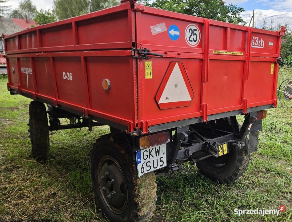 Przyczepa sztywna zarejestrowana nieuszkodzony Kaniczki