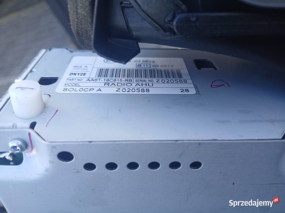 Panel konsola Radio Ford Fiesta Mk7 VII małopolskie Radłów