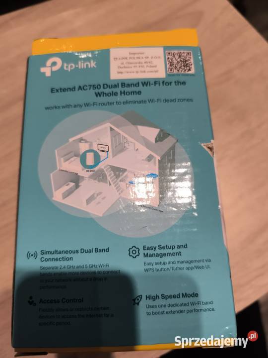 TPLink RE200 wzmacniacz sygnału WiFi AC750 5 GHz sprzedam