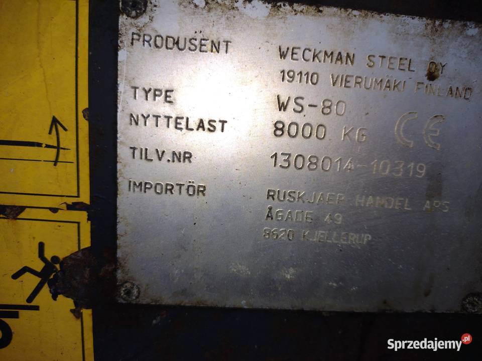 Przyczepa rolnicza 8 ton wywrotka na tył Metal-Fach Sośno