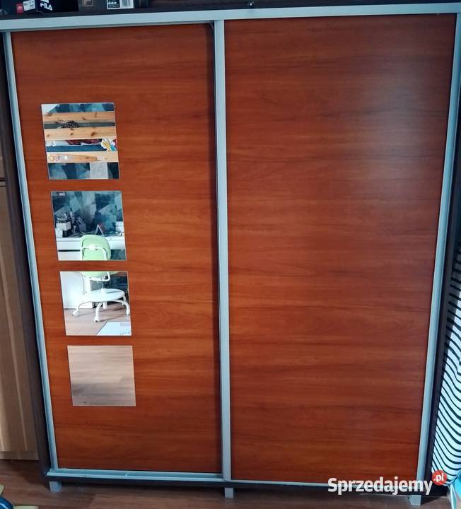 Duża szafa z drzwiami przesuwnymi i lustrem wielkopolskie Poznań sprzedam