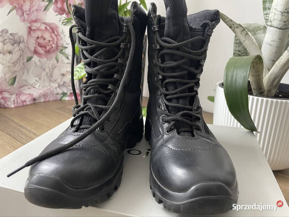 Czarne Buty Wojas R38 skóra