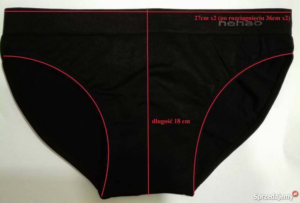 Figi tanga shorty S M 36 38 Nowe x5 CZARNE NEHAO mazowieckie Warszawa
