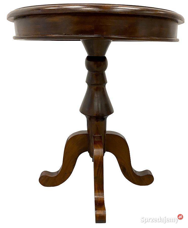 Drewniany okrągły stolik kawowy lubelskie