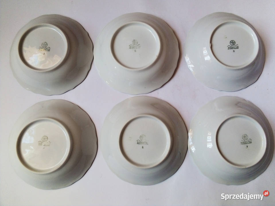 6 miseczek Wałbrzych vintage PRL miłość śląskie Częstochowa