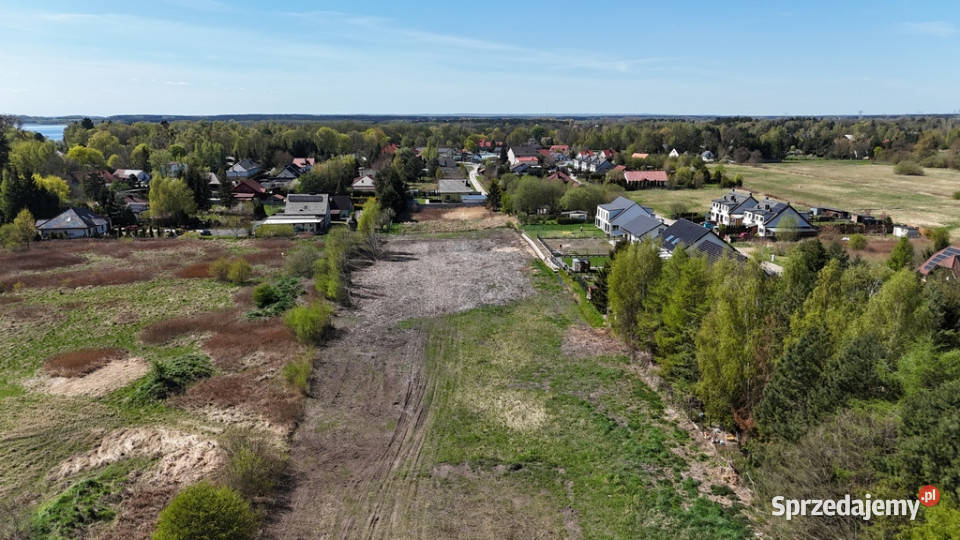 Działka jeziora Miedwie asfalt Zieleniewo