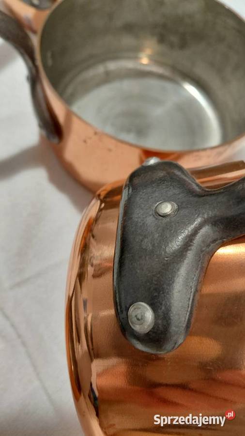 Zestaw Francuskich rondli miedzianych Krzykawa