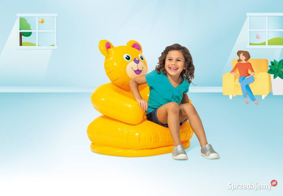 Fotel dmuchany pufa dzieci Miś INTEX 68556 Bydgoszcz