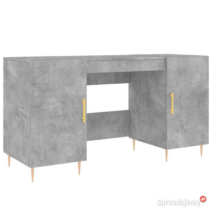 Biurko szarość betonu 140x50x75 materiał Warszawa