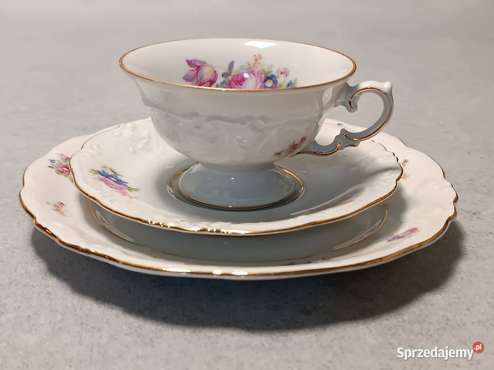 KPM Krister Filiżanka Friederike Trio Letni Antyki, Sztuka, Kolekcje zachodniopomorskie Stargard sprzedam