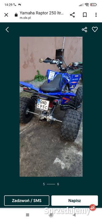 Yamaha Raptor 250 nieuszkodzony Wyszków