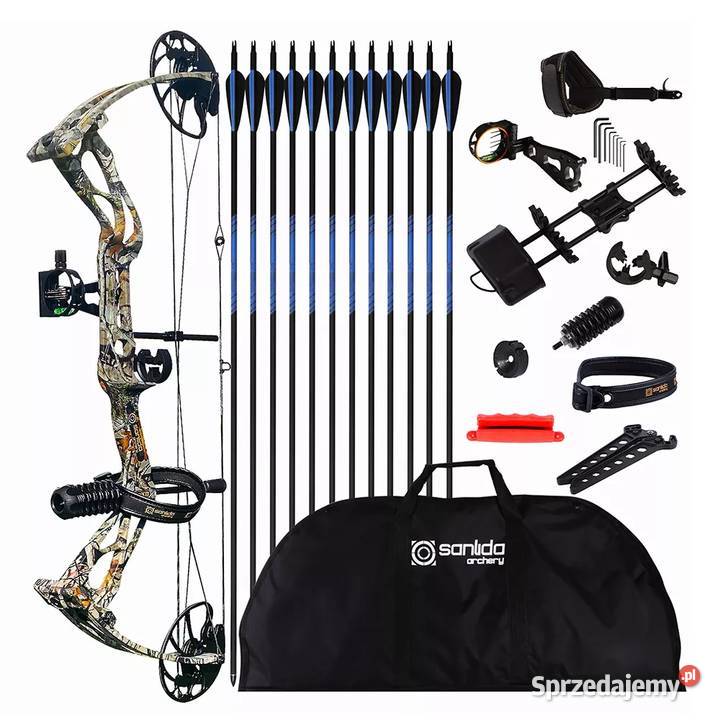 MEGA ZESTAW Łuk bloczkowy myśliwski Sanlida małopolskie Nowy Sącz