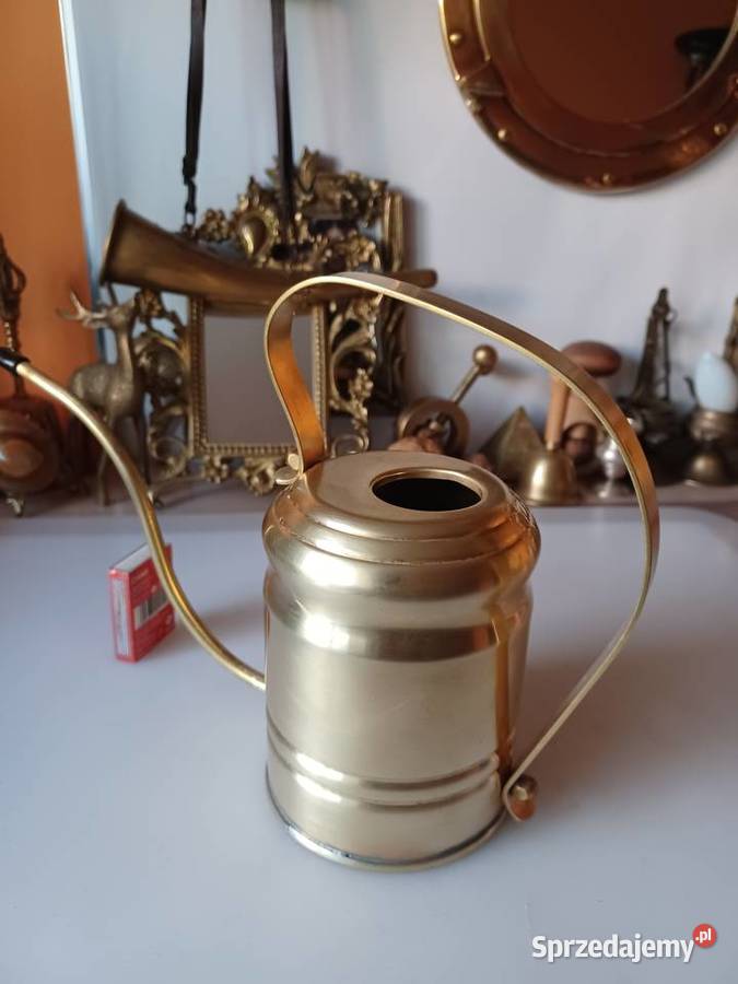 Duża mosiężna konewka Poznań