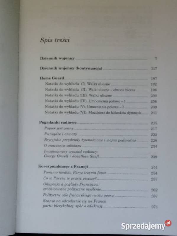 Dzienniki wojenne Orwell dzienniki wojna Łódź