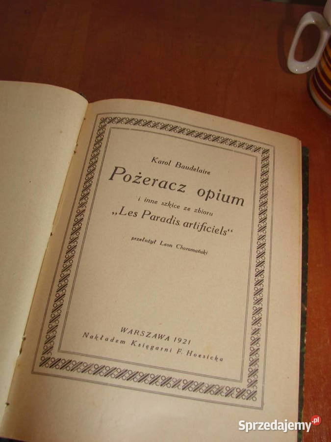 Pożeracz Opium i inne szkice ze zbioru Les Pruszcz Gdański