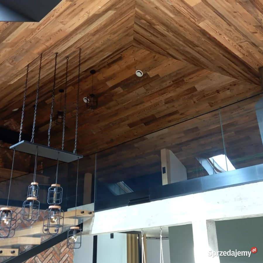 Deski ścienne Stare drewno rustykalne Loft Katowice