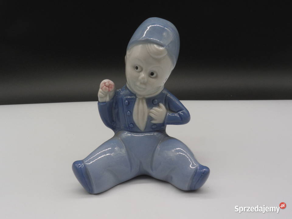 Lippelsdorf Porcelanowa figurka chłopca z Antyki, Sztuka, Kolekcje Raszków