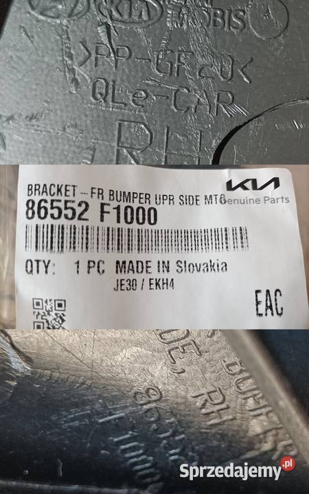 KIA SPORTAGE 15 ŚLIZG MOCOWANIE ZDERZAKA PRAWY Pleszew