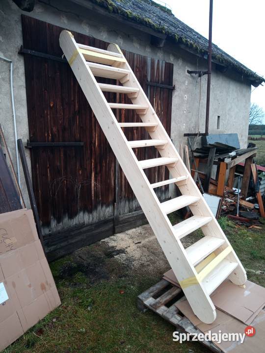 Drewniane sosnowe schody wysyłka sprzedam