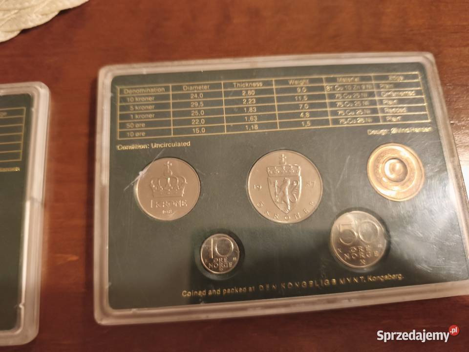 Kolekcja monet norweskich Konin