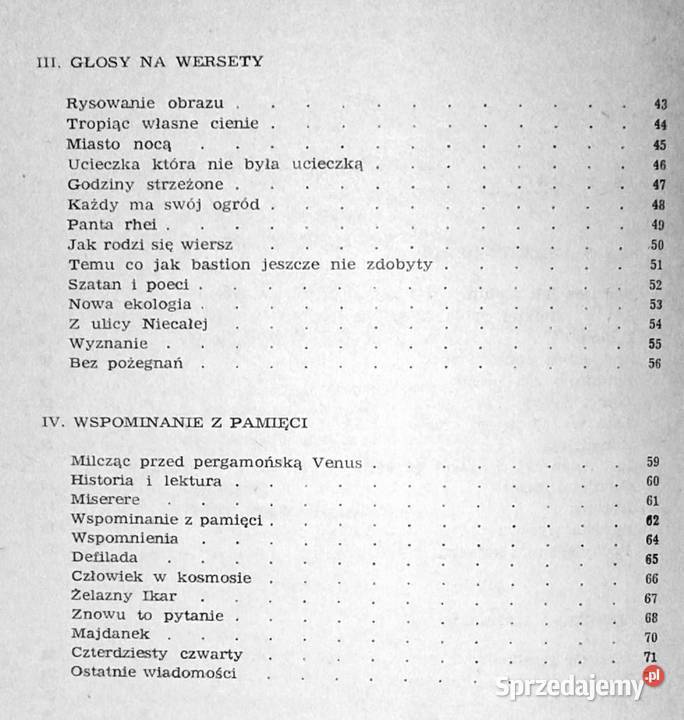 Głosy na wersety Waldemar Michalski lubelskie