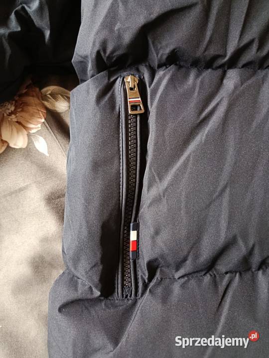 Kurtka zimowa pikowana Tommy Hilfiger granatowa Rozmiar XL Białystok sprzedam