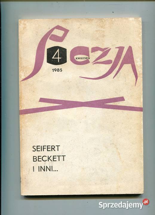 Poezja 4 1985 Seifert Beckett i inni zachodniopomorskie Szczecin