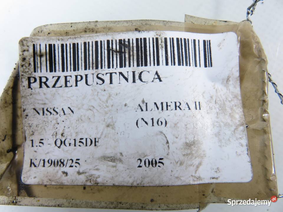 PRZEPUSTNICA NISSAN ALMERA N16 15 SERA57601 Przepustnice